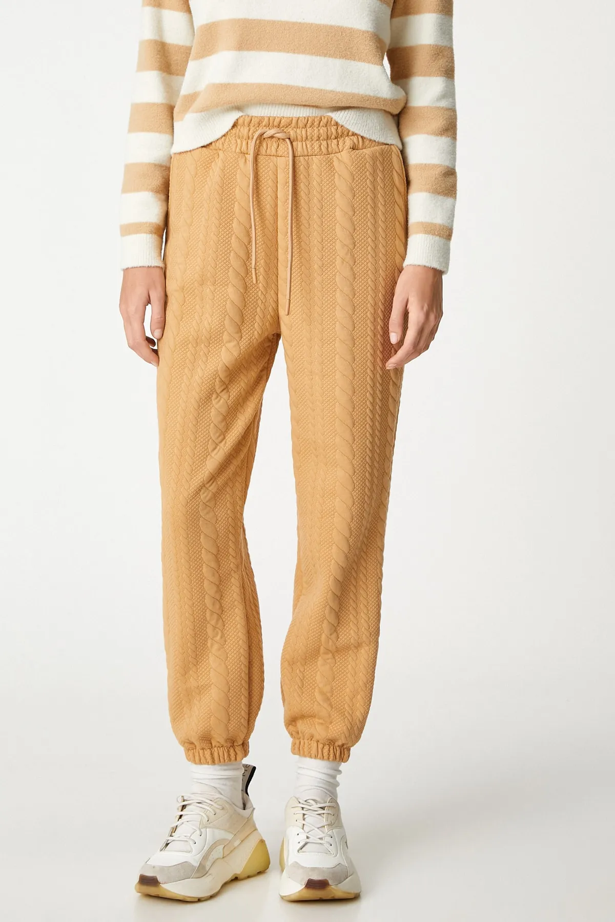 Koton  Beige Jogginghose für Damen 3WAK30108EK