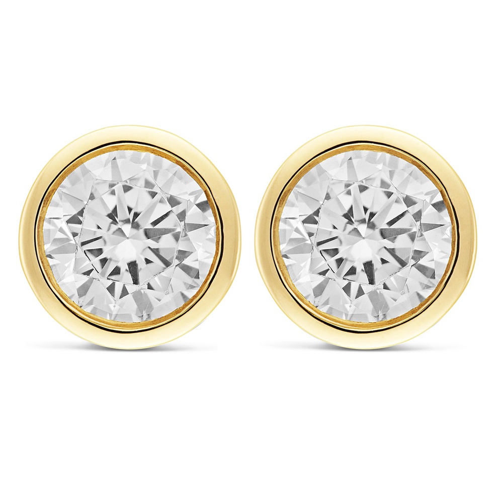 FAVS Boucles d'oreilles à fermoir à poussette 375 Or jaune Boucles d'oreilles