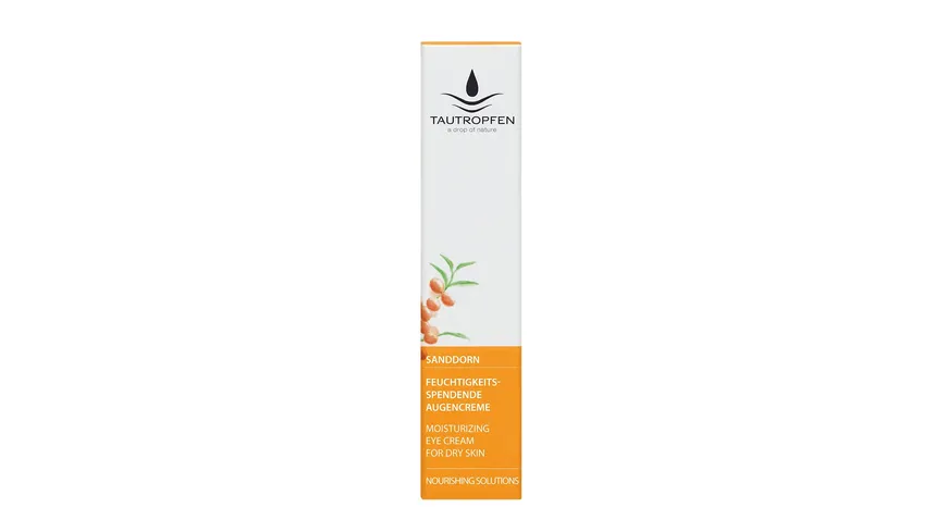 TAUTROPFEN Sanddorn Nourishing Solutions Feuchtigkeitsspendende Augencreme 15 ml