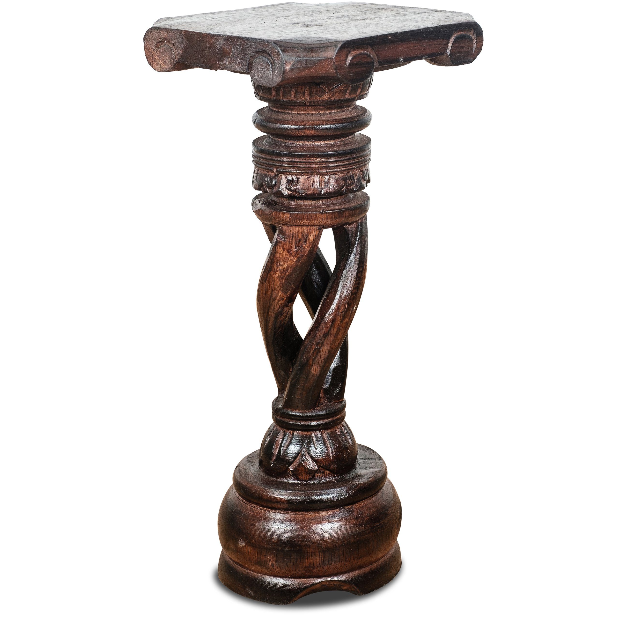 livasia Dekosäule Balinesische Säule aus Holz, gedreht, handgefertigt