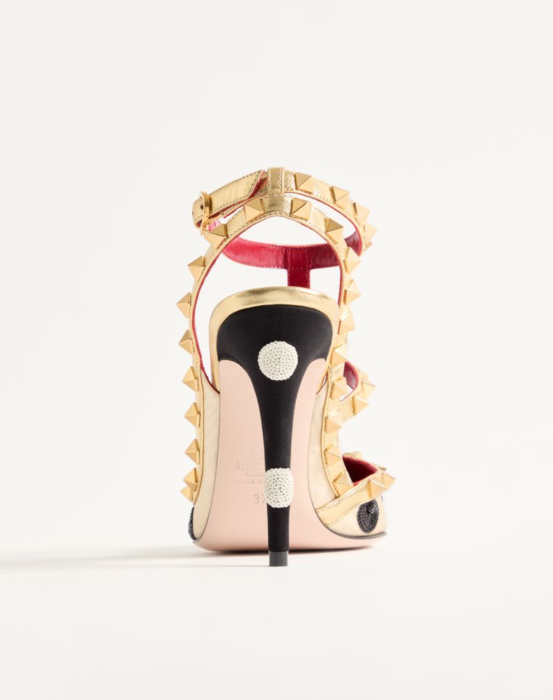 Rockstud Décolleté Med Plus De Pois Broderi 100mm