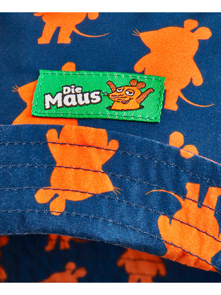 Playshoes Wende-Sonnenhut in Blau/ Orange günstig kaufen