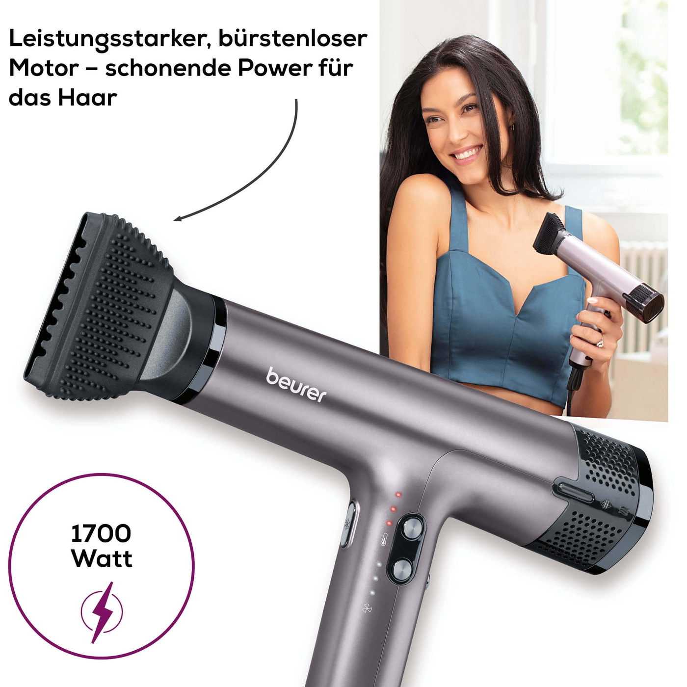 Haartrockner HC 100 Excellence-Schnelles Trocknen und präzises Stylen in kompaktem Design
