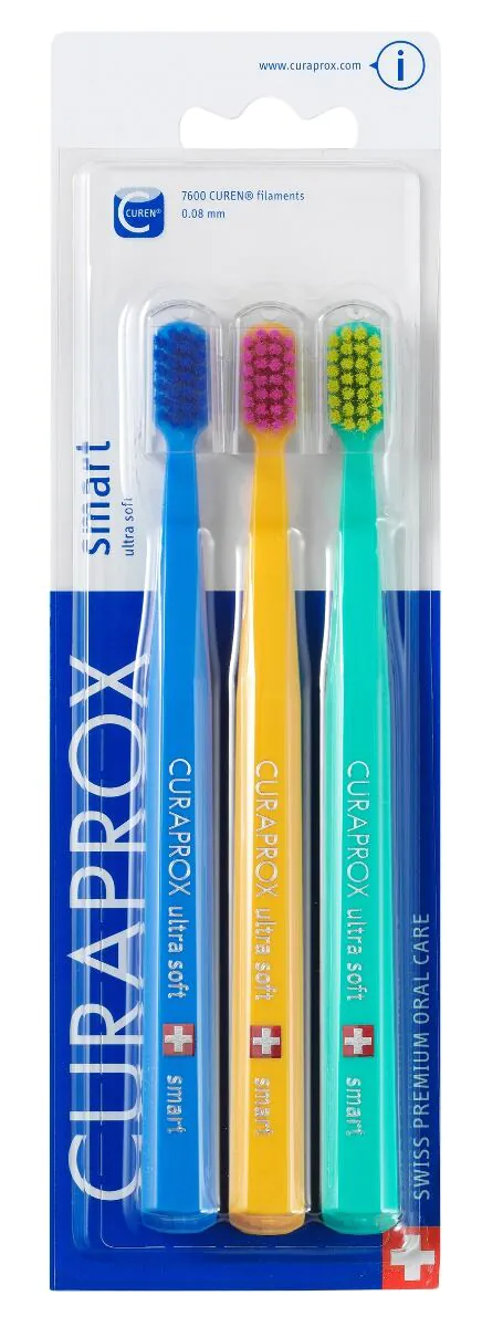 Curaprox CS Smart Blister - четкица за зубе, паковање од 3 комада