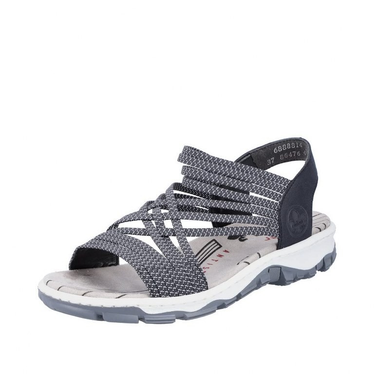 RIEKER Klassische Sandalen blau