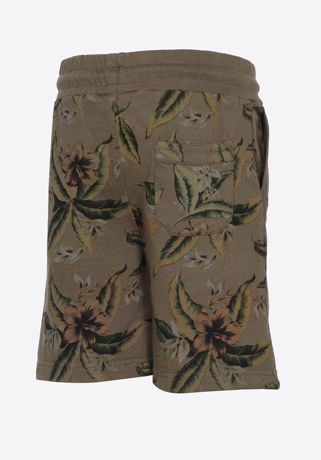 ROADY  Short jogging kaki imprimé floral garçon en 100% coton