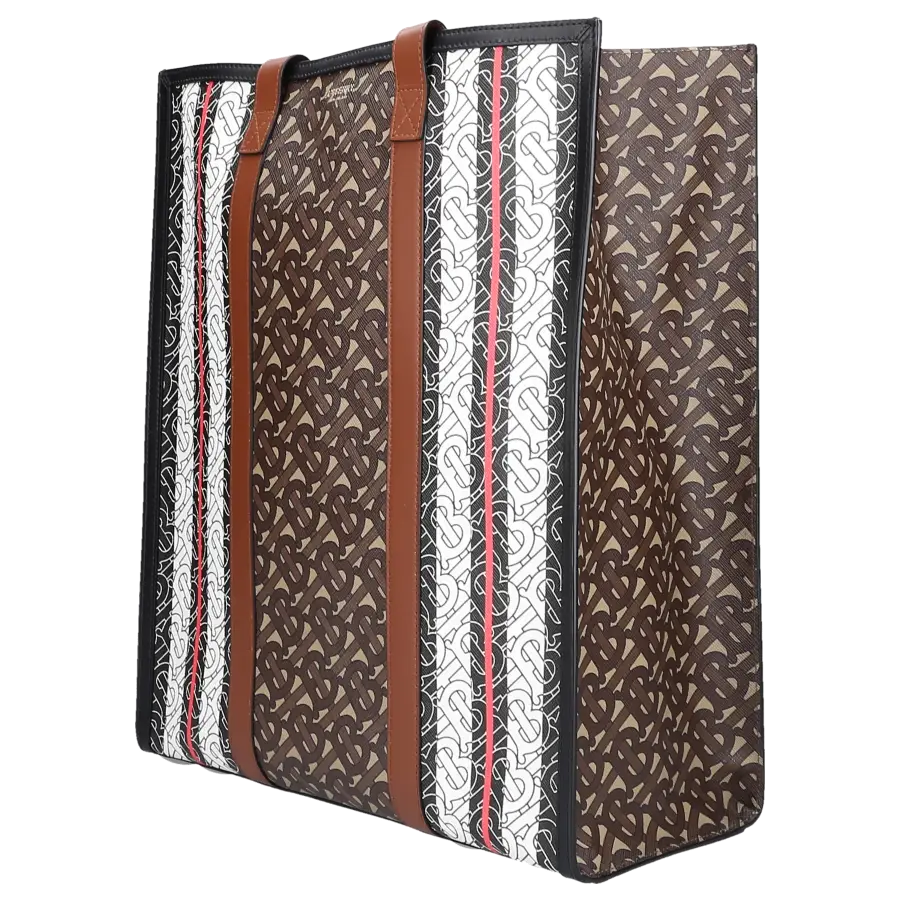 Burberry - Shopper MONOGRAM Canvas - braun