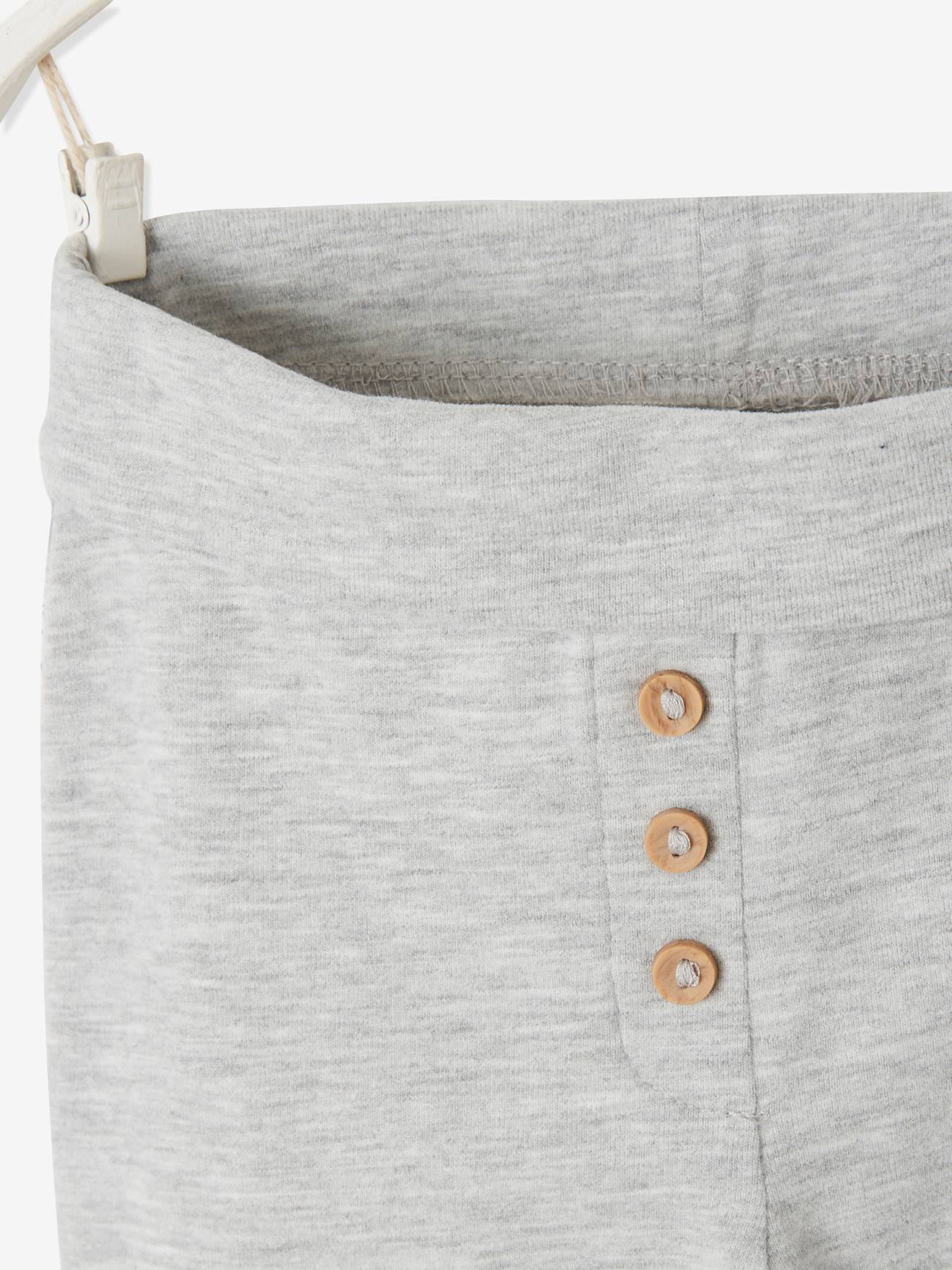 Vertbaudet Bio-Kollektion: Baby Leggings - hellgrau meliert