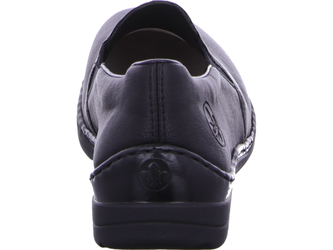 RIEKER Sportliche Slipper schwarz