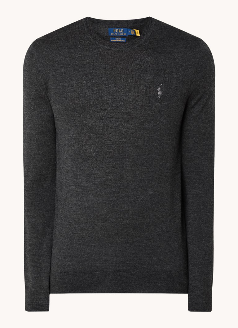 Ralph Lauren Fine-knit wool pullover with logo