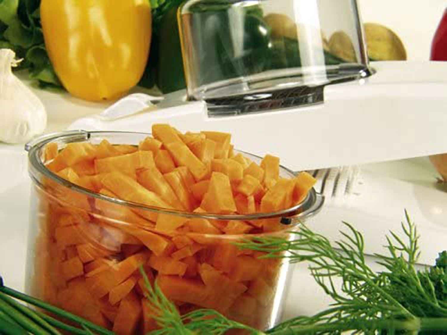 Genius Gemüsehobel Genius Zwiebel- und Gemüseschneider 3tlg. Weiß, Kunststoff, (1 Zwiebel und Gemüseschneider, 3-St), Schneidet Würfel und Stifte