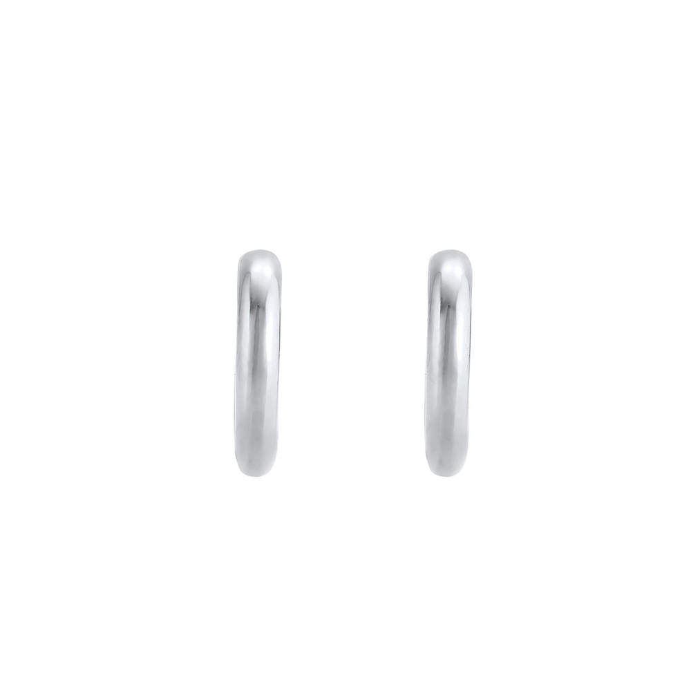 Elli Elli Boucles d'Oreilles Créoles pour dames Large Basic Trend Round Blogger Minima Boucles d'oreilles