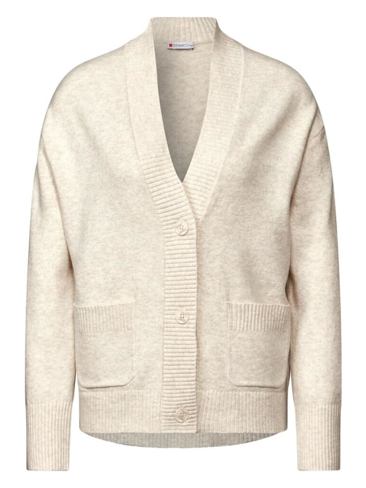 Street One Pullover in cream white melange günstig kaufen 42