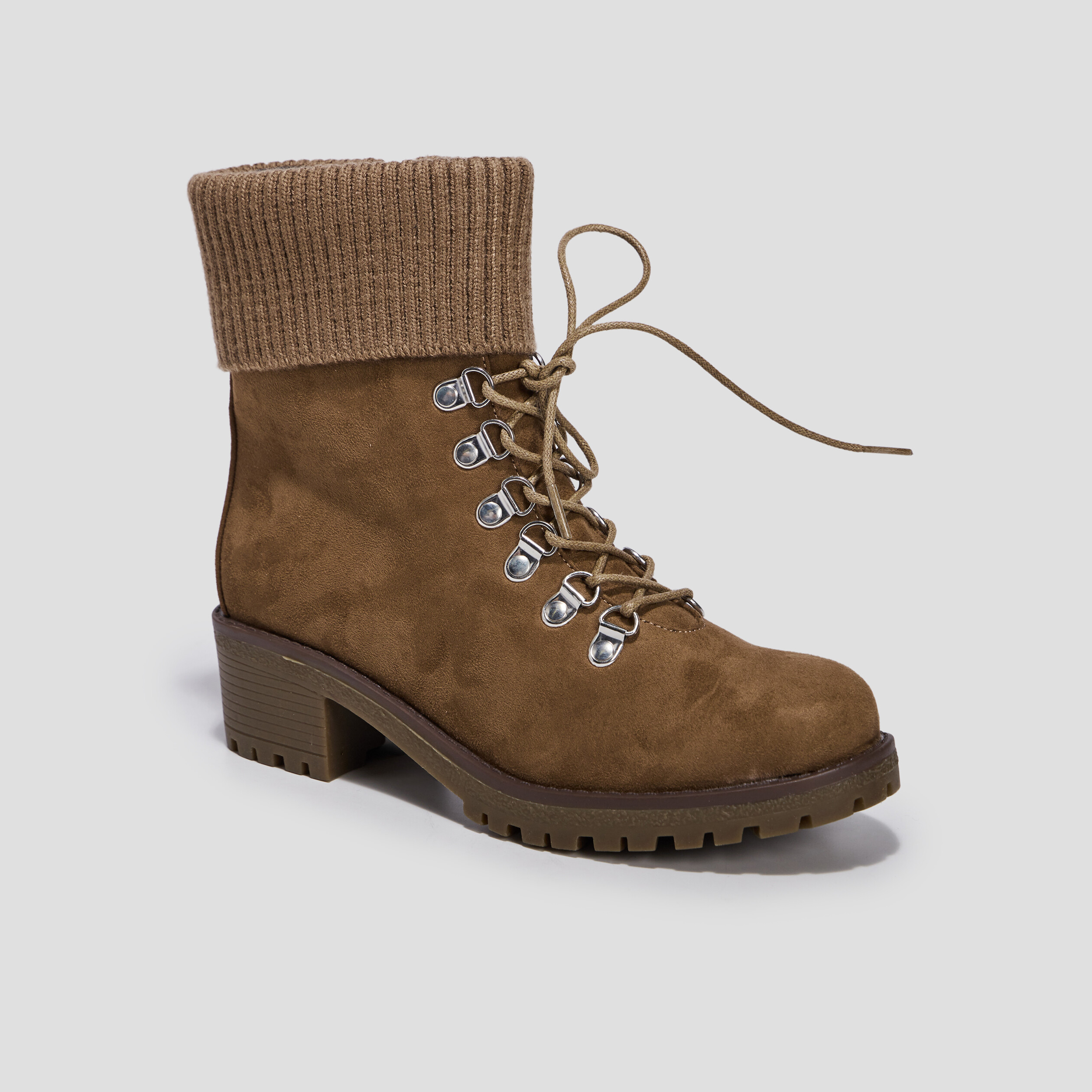 Bottines à lacets sable femme | La Halle