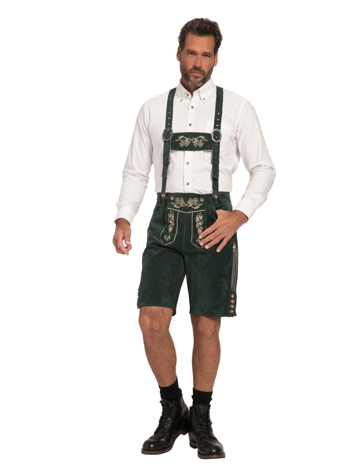 JP1880 Lederhose in flaschengrün günstig kaufen