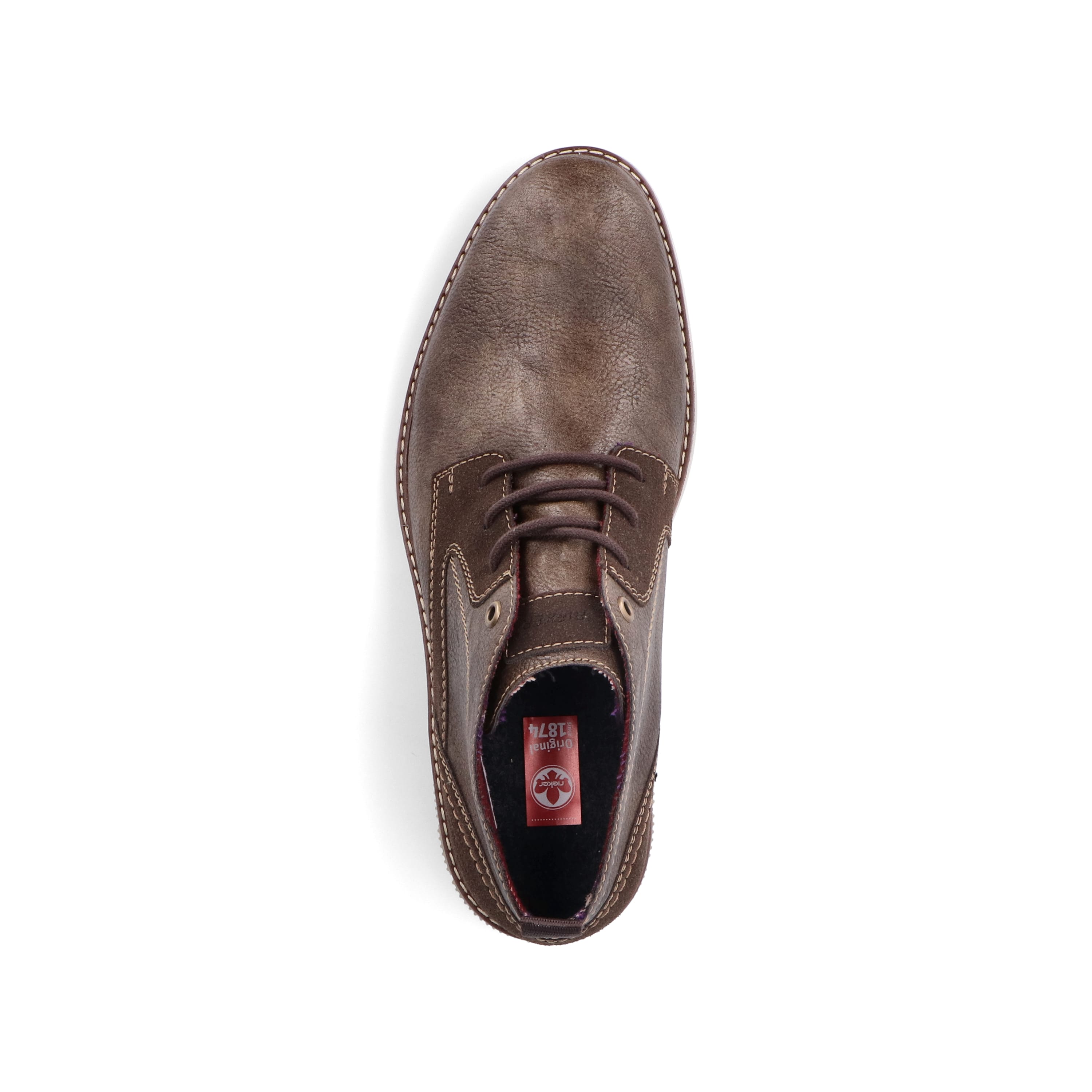 Rieker Herren Schnürschuhe graubraun
