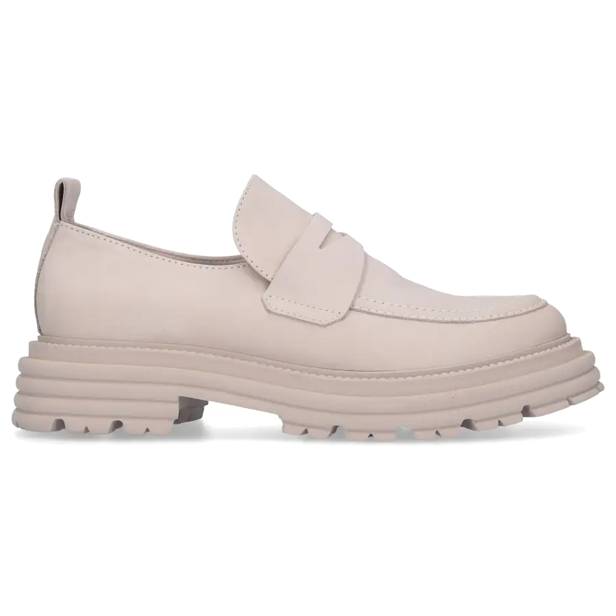305 SOBE - Loafer LOTTE Nubukleder - grau