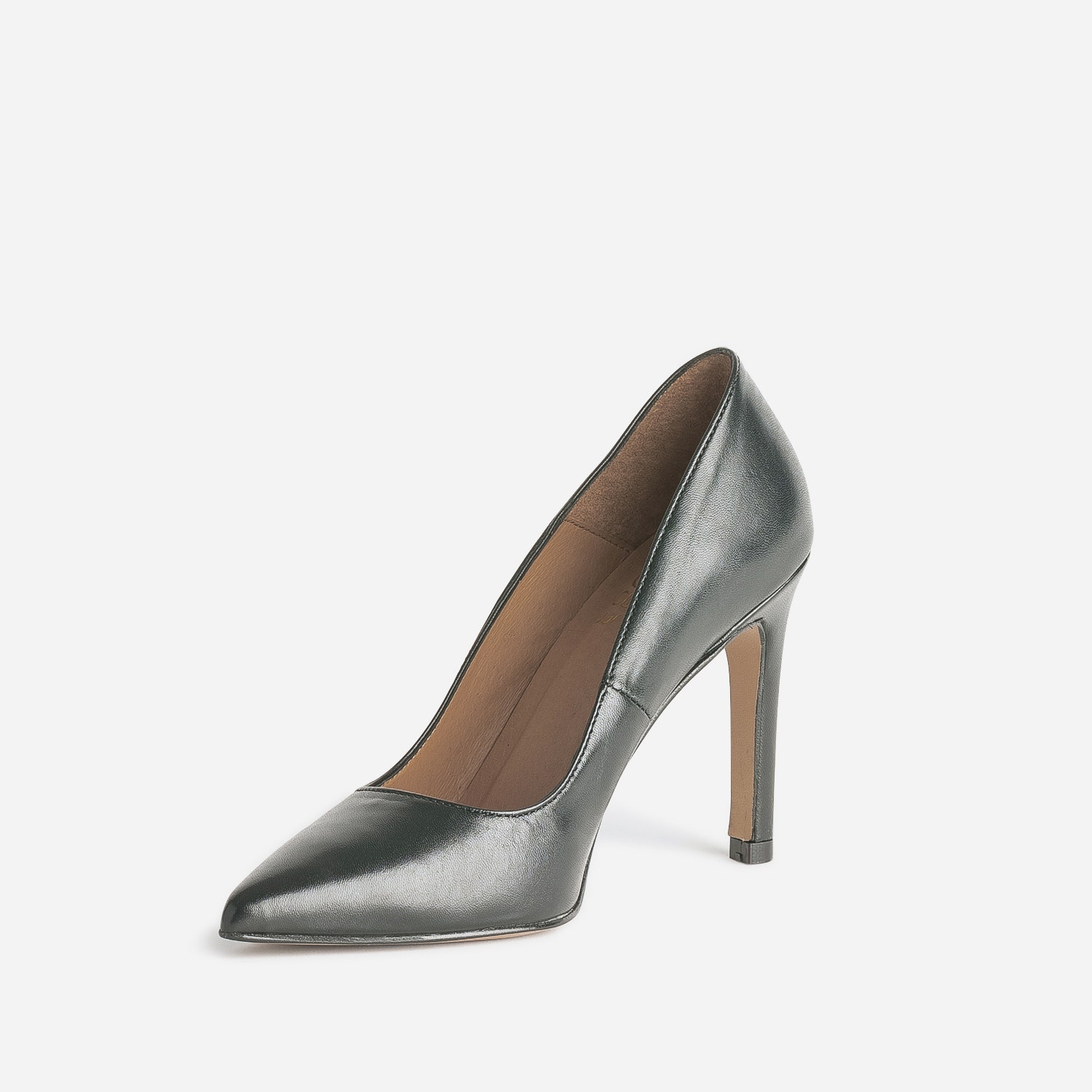 Stiletto TEXTO noir éco-conçu en cuir