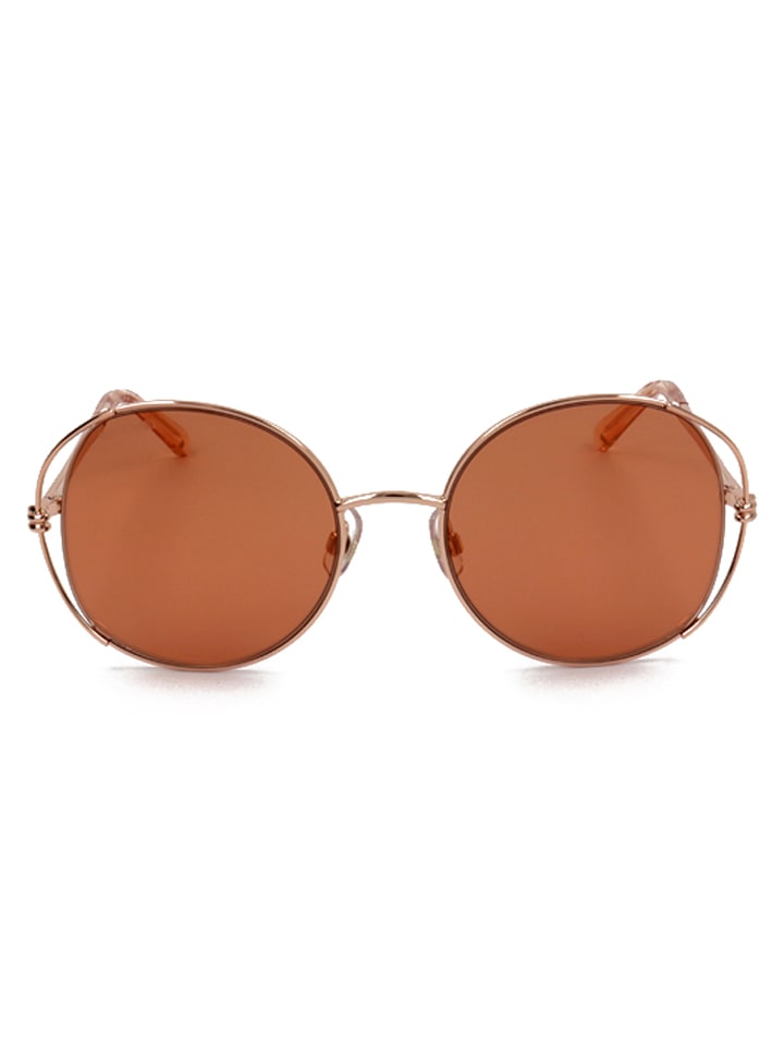 Swarovski Damen-Sonnenbrille in Roségold/ Hellbraun günstig kaufen 54