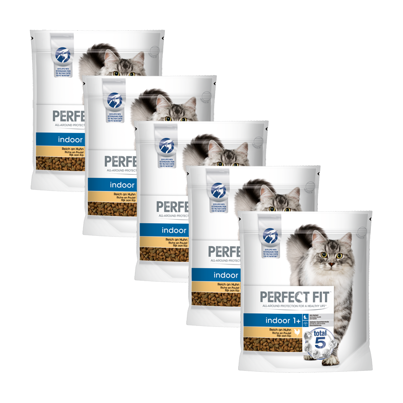 PERFECT FIT Trockenfutter PERFECT FIT Indoor 1+ Huhn 5x1,4 kg