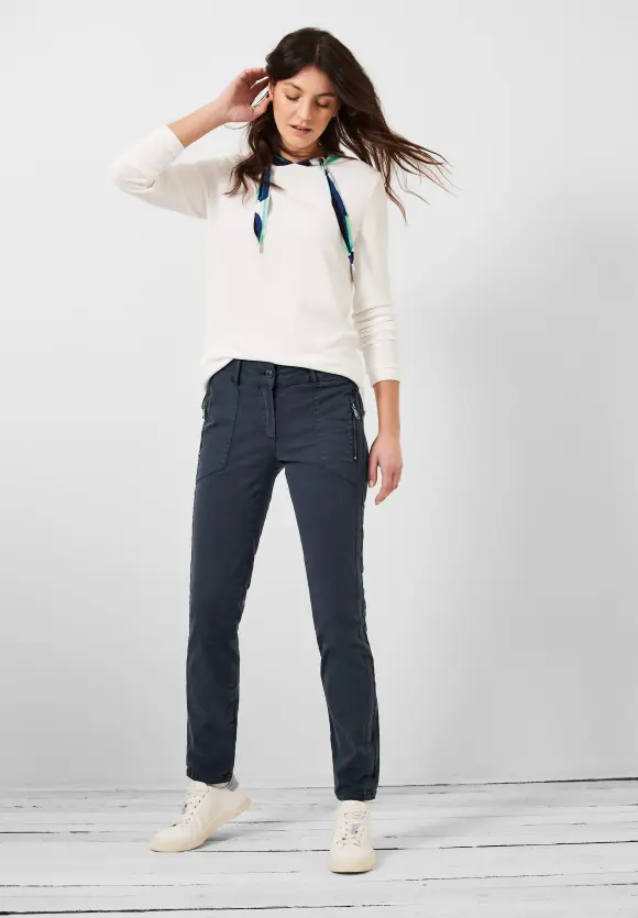 CECIL Loose Fit Hose mit Stretch