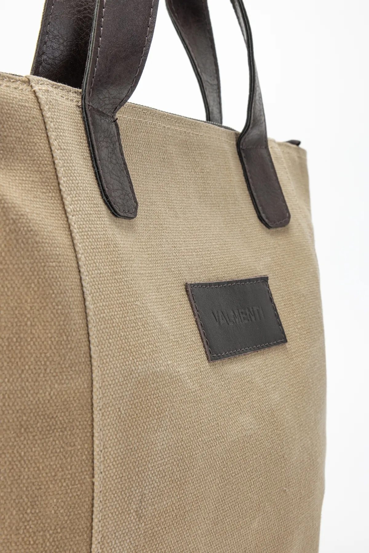 Valmenti  Senfgelbe CANVAS-Handtasche für Damen