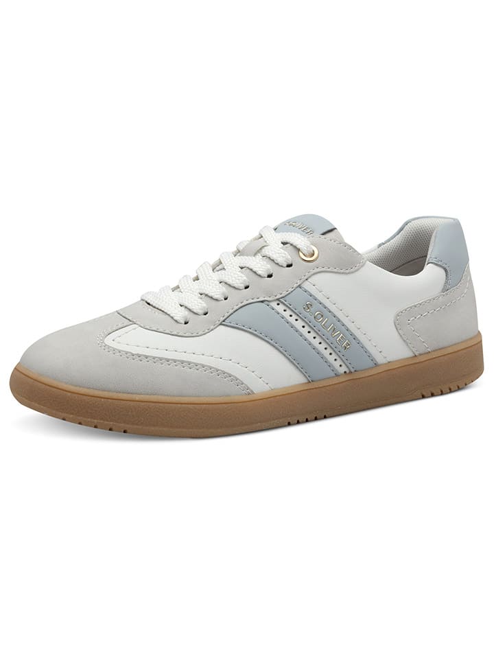 s.Oliver Sneakers in Weiß/ Grau/ Hellblau günstig kaufen