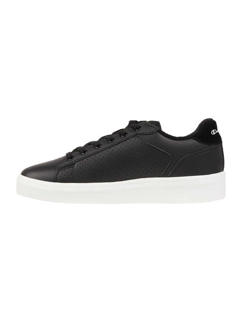 Sneaker in Leder-Optik Modell 'La Mesa' in schwarz
