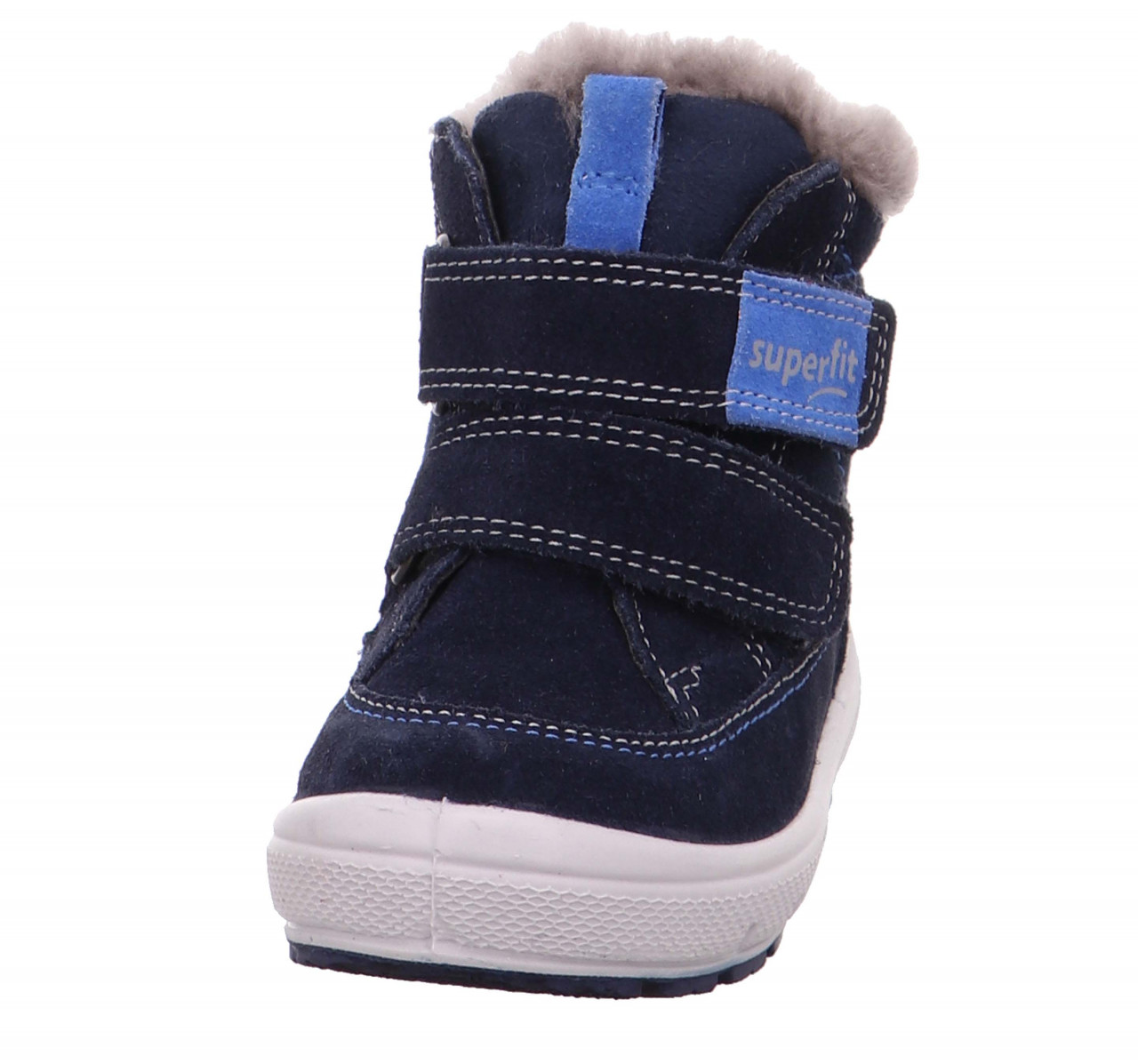 GROOVY - Blau Boots mit Klettverschluss