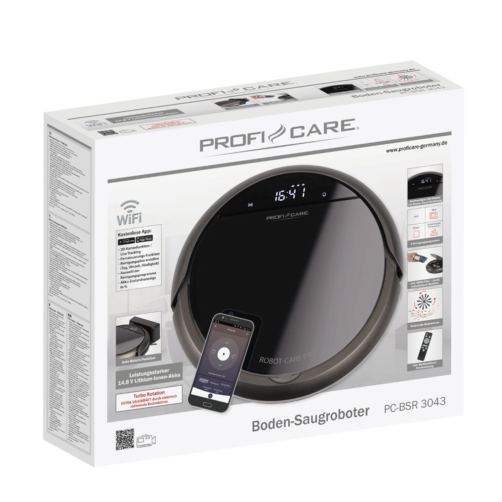 ProfiCare Saugroboter PC-BSR 3043 Saugroboter, 0 W