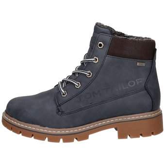 Tom Tailor Schnür Boots in blau