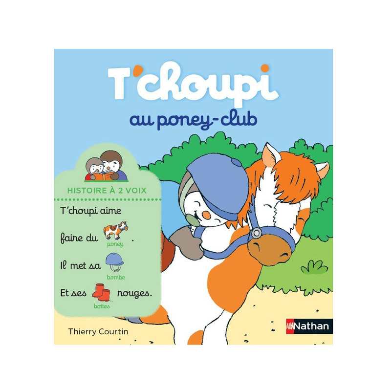 Livre T'choupi au poney club - Nathan Jeunesse