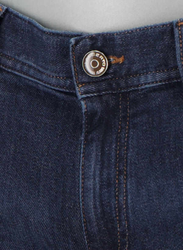 Alberto, Jeans Pipe, Regular Fit, Kaschmir-Baumwolle, jeansblau