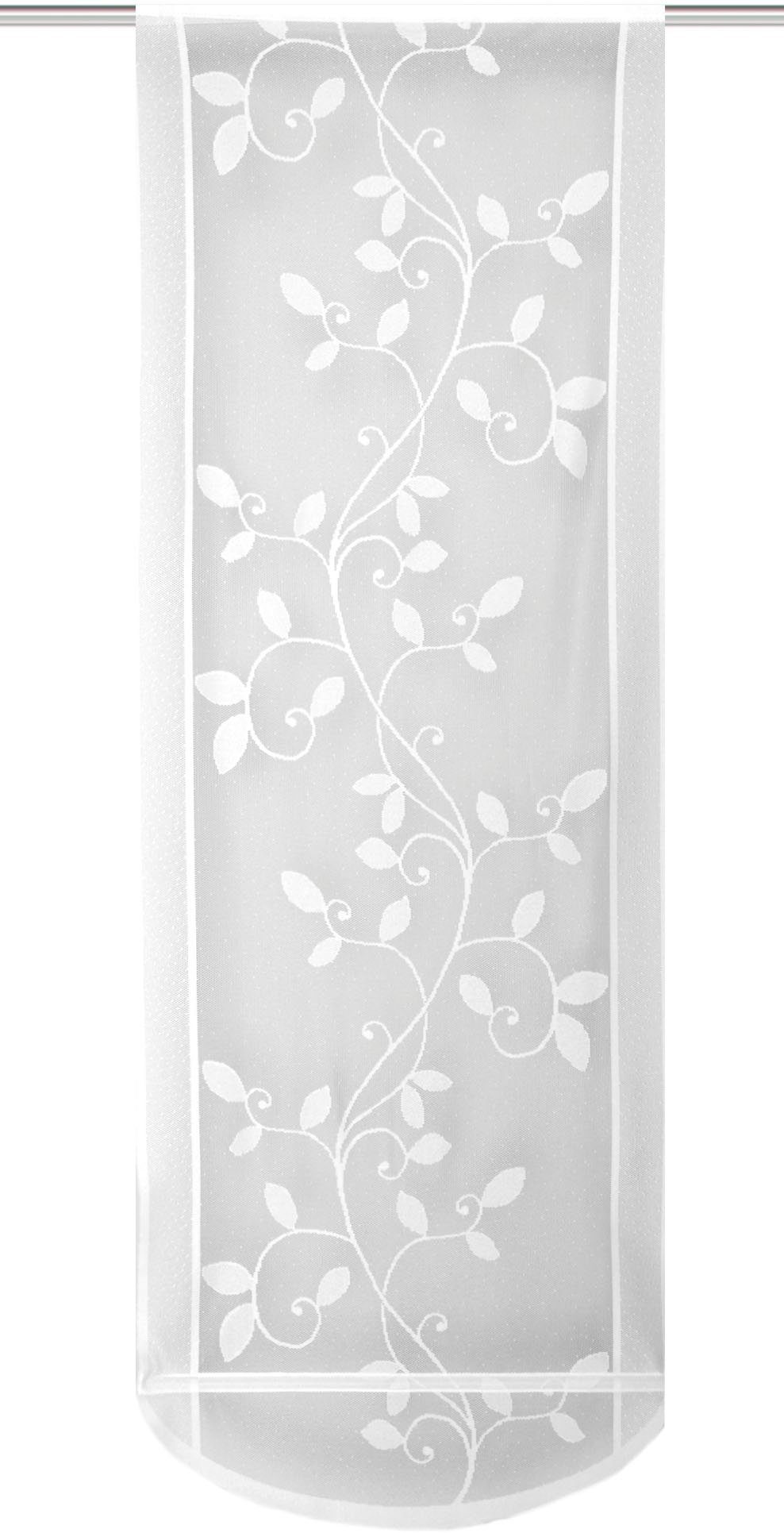 Schiebegardine RANUS, HOME WOHNIDEEN, Klettschiene (1 St), transparent, Wirkware, Schiebegardine RANUS Jacquard