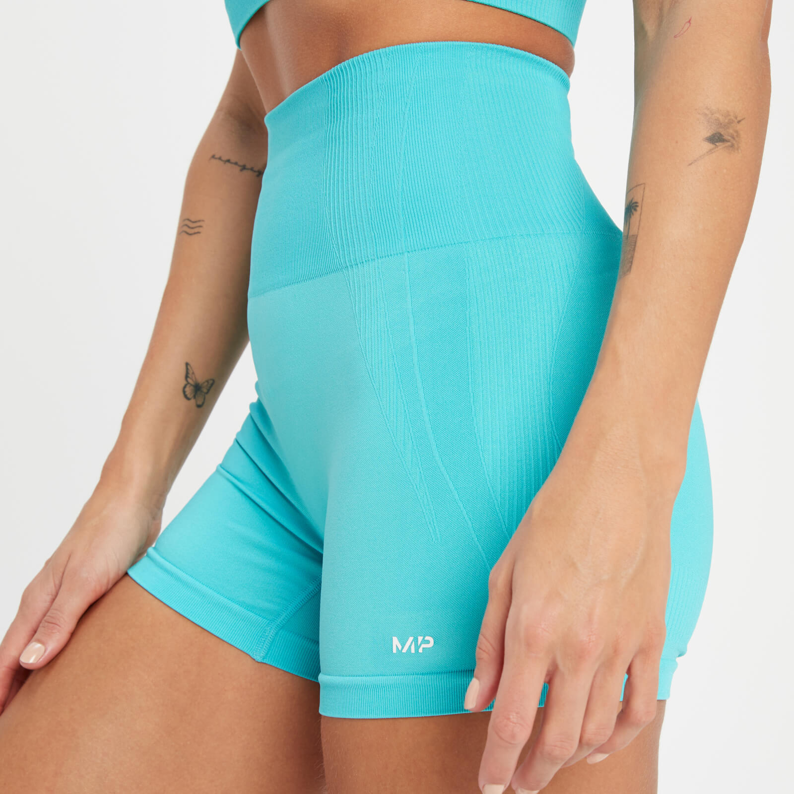 Short moulant sans coutures MP Tempo Tonal pour femmes – Turquoise vif