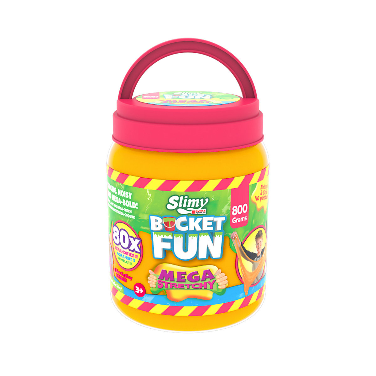 SLIMY® Bucket Fun 800g - Original Slimy Mega Slime Spielmasse im extragroßen Eimer