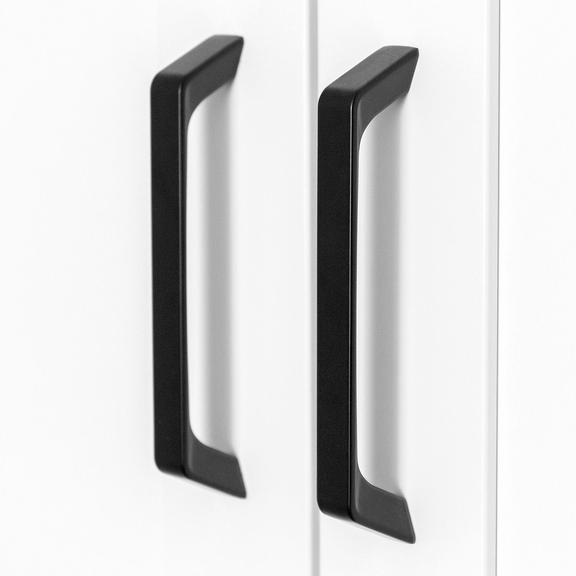 SO-TECH® Möbelgriff Bügelgriff BLACKLINE II schwarz matt, Schrankgriff aus Aluminium (1-St), Bohrlochabstand (BA) 96 mm, inkl. M4 Befestigungsschrauben