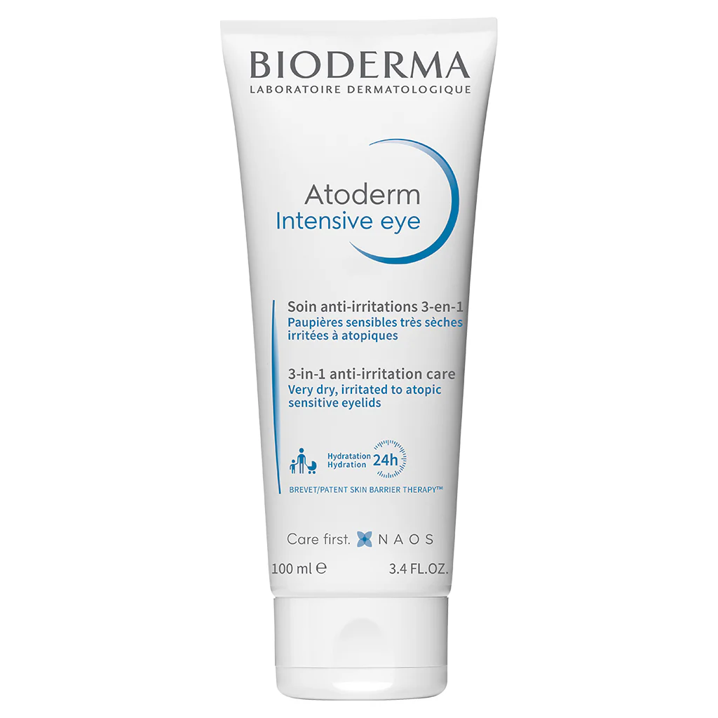 Atoderm Intensive Eye Treatment 3 σε 1 Daily Treatment for Iritated Eyelids - 24ωρη καταπραϋντική θεραπεία προσώπου, ντεμακιγιάζ ματιών