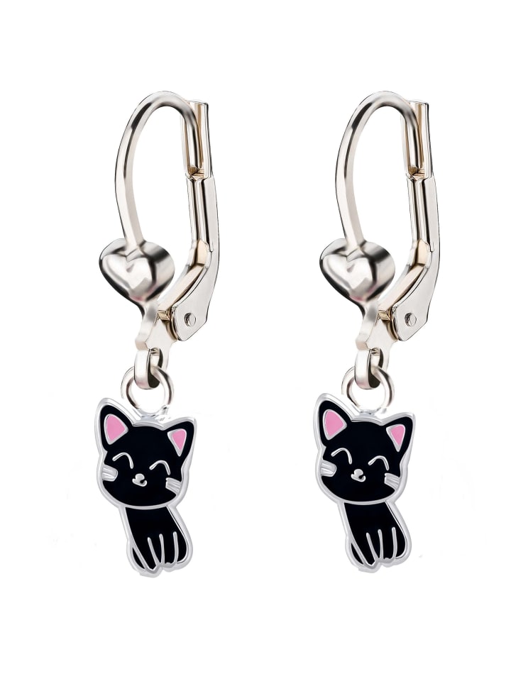 schmuck23 Silber Ohrringe 925 Katze 1,0 cm x 1,0 cm günstig kaufen onesize