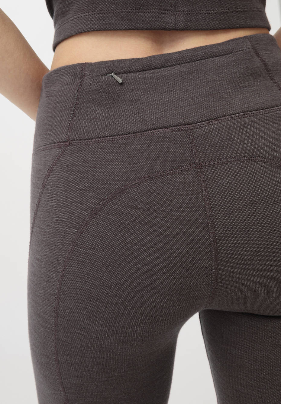Sport Leggings aus Bio-Merinowolle mit Bio-Baumwolle