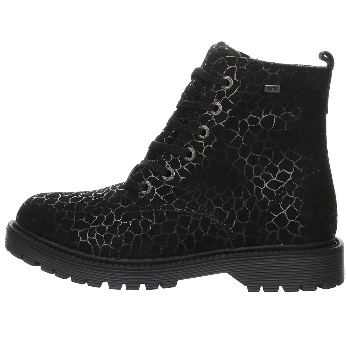 Mädchen Stiefel Schuhe Xilly-Tex Boots Kinderschuhe Veloursleder gemustert Halbschuhe