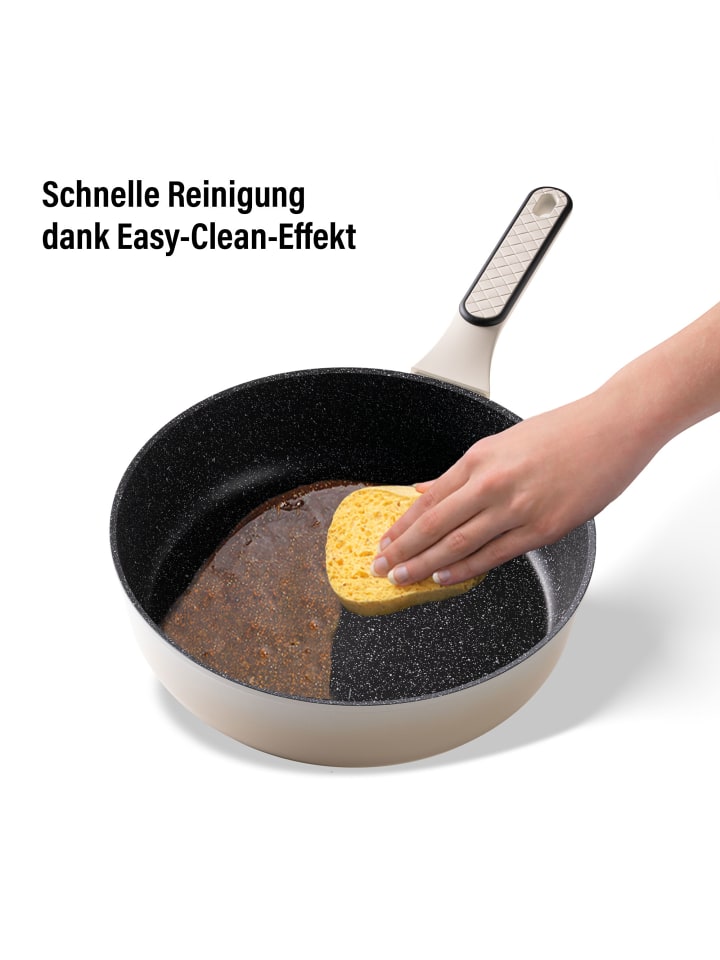 Stoneline Schmorpfanne 28cm mit Deckel in Beige günstig kaufen onesize