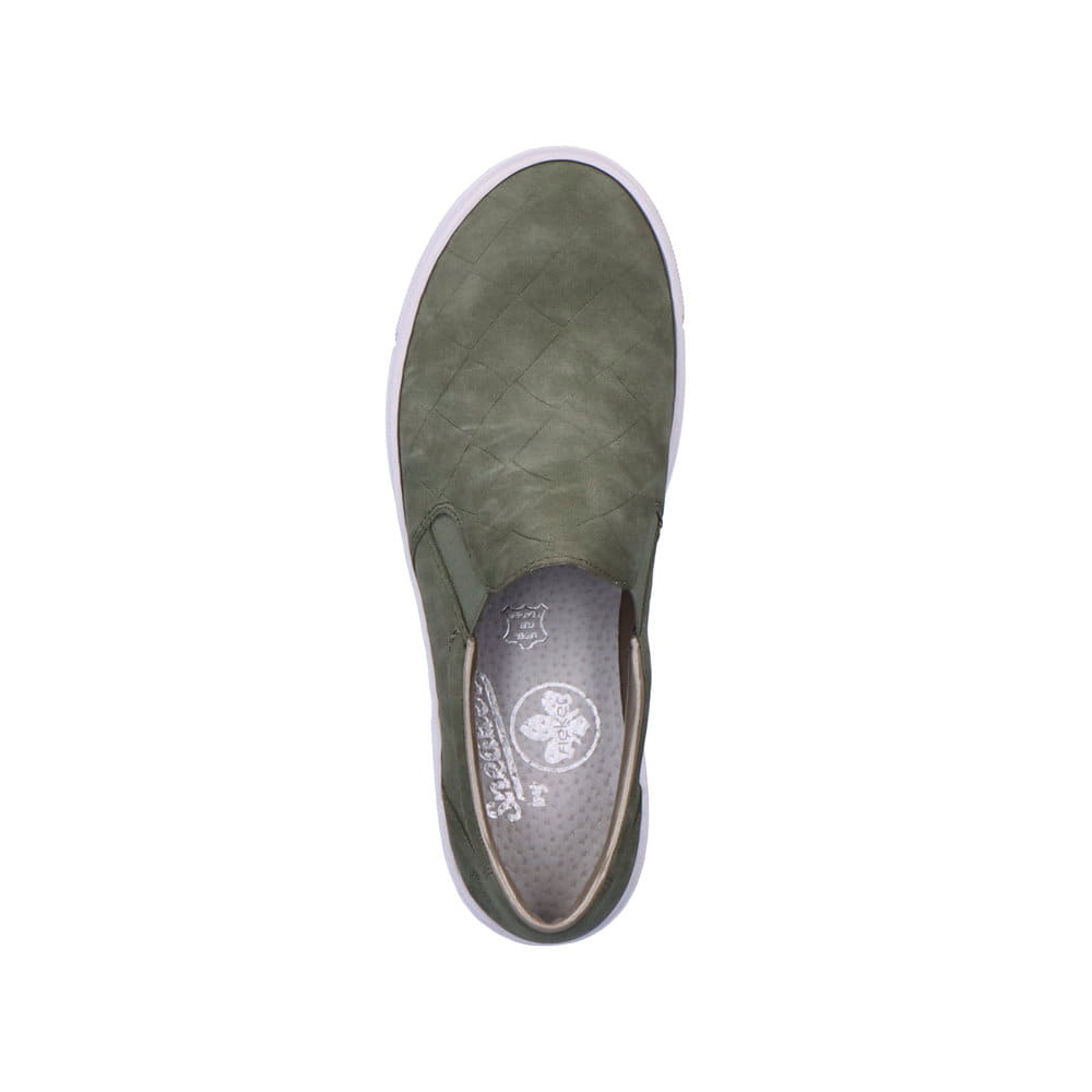 Rieker Damen Slipper olivgrün