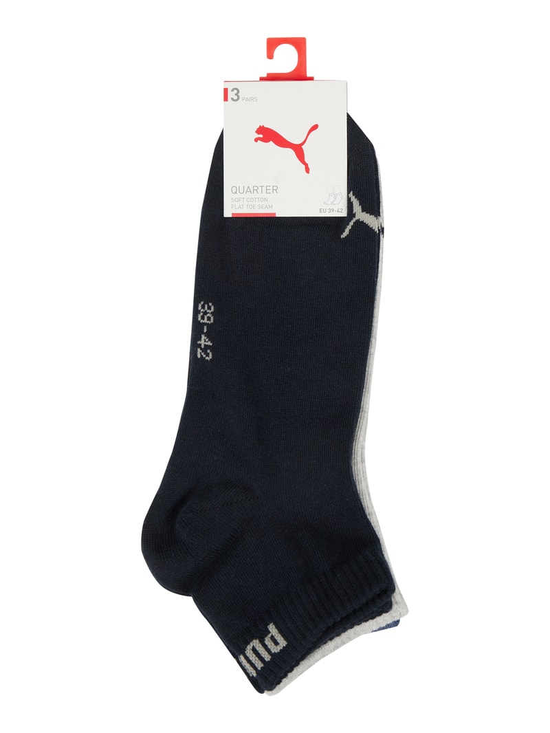 Socken im 3er-Pack in marineblau