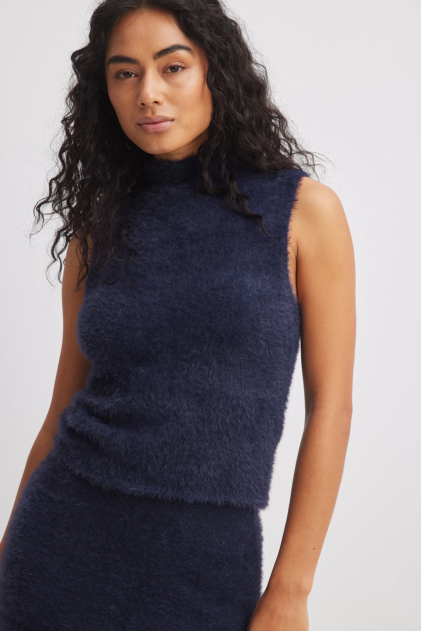 Hochgeschlossenes Stricktop