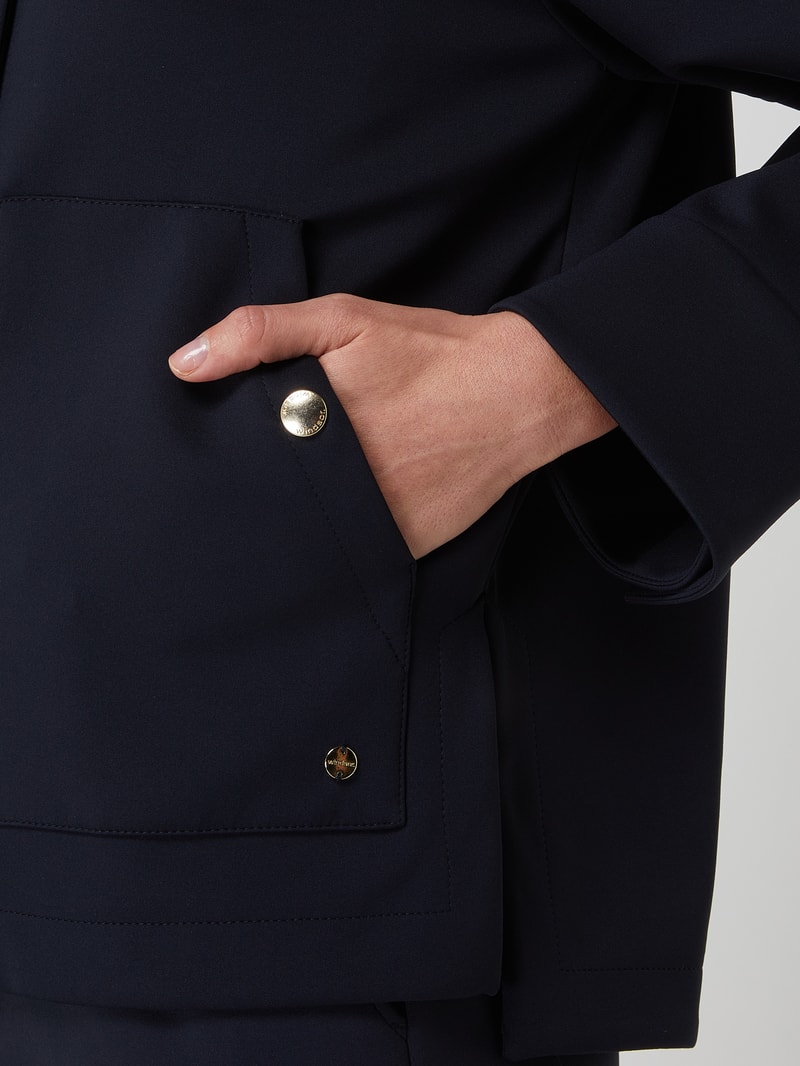 Blazer mit überschnittenen Schultern in marineblau