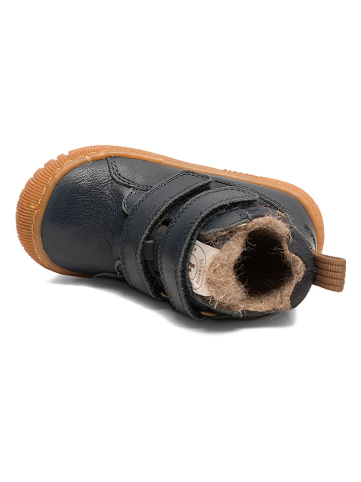 bisgaard Leder-Winterboots in Dunkelblau günstig kaufen