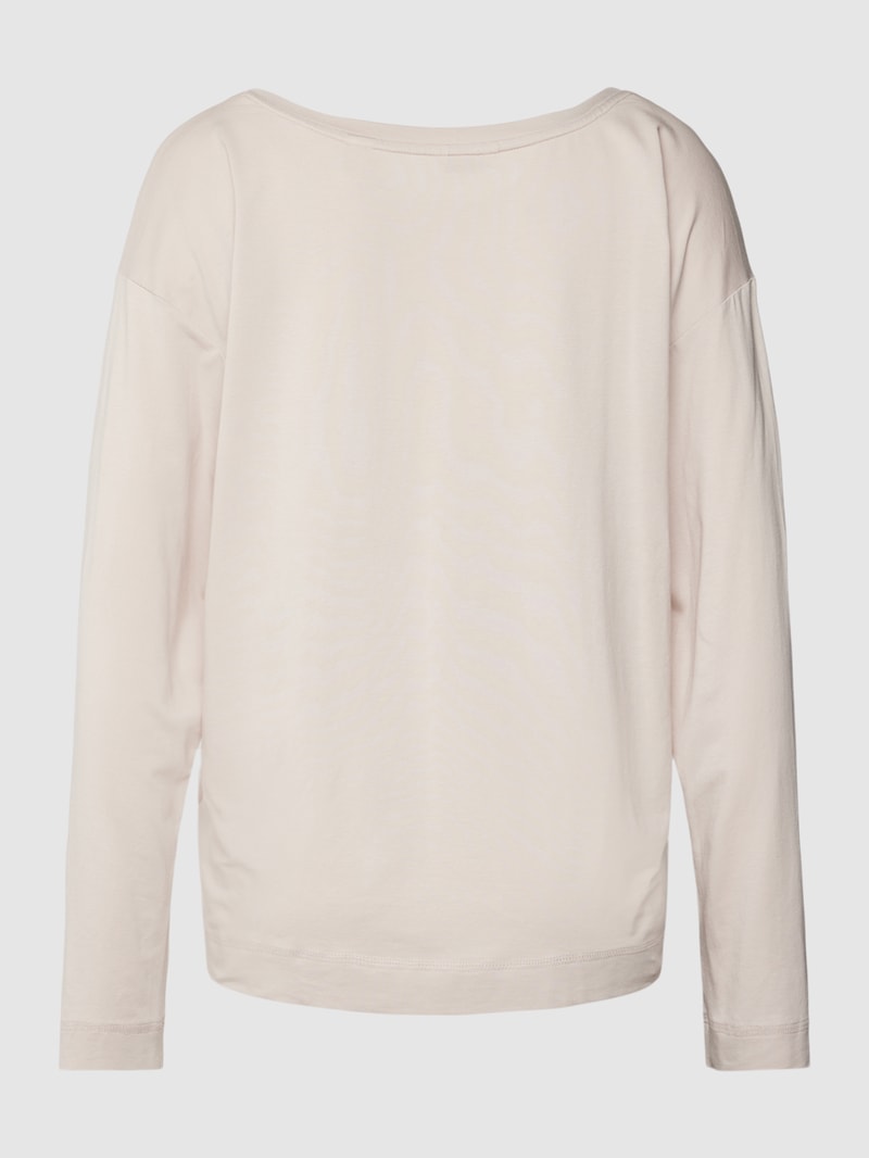 Pyjama-Oberteil mit V-Ausschnitt in beige