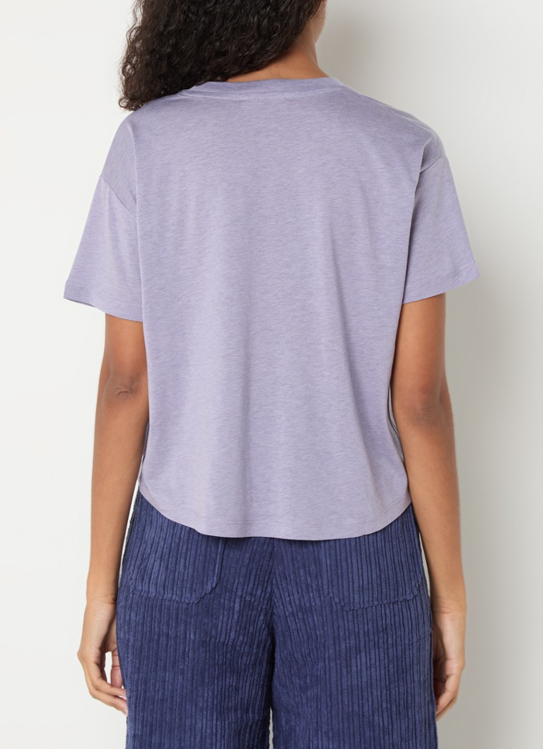 Sessùn Too T-shirt in lyocell blend with heathered design