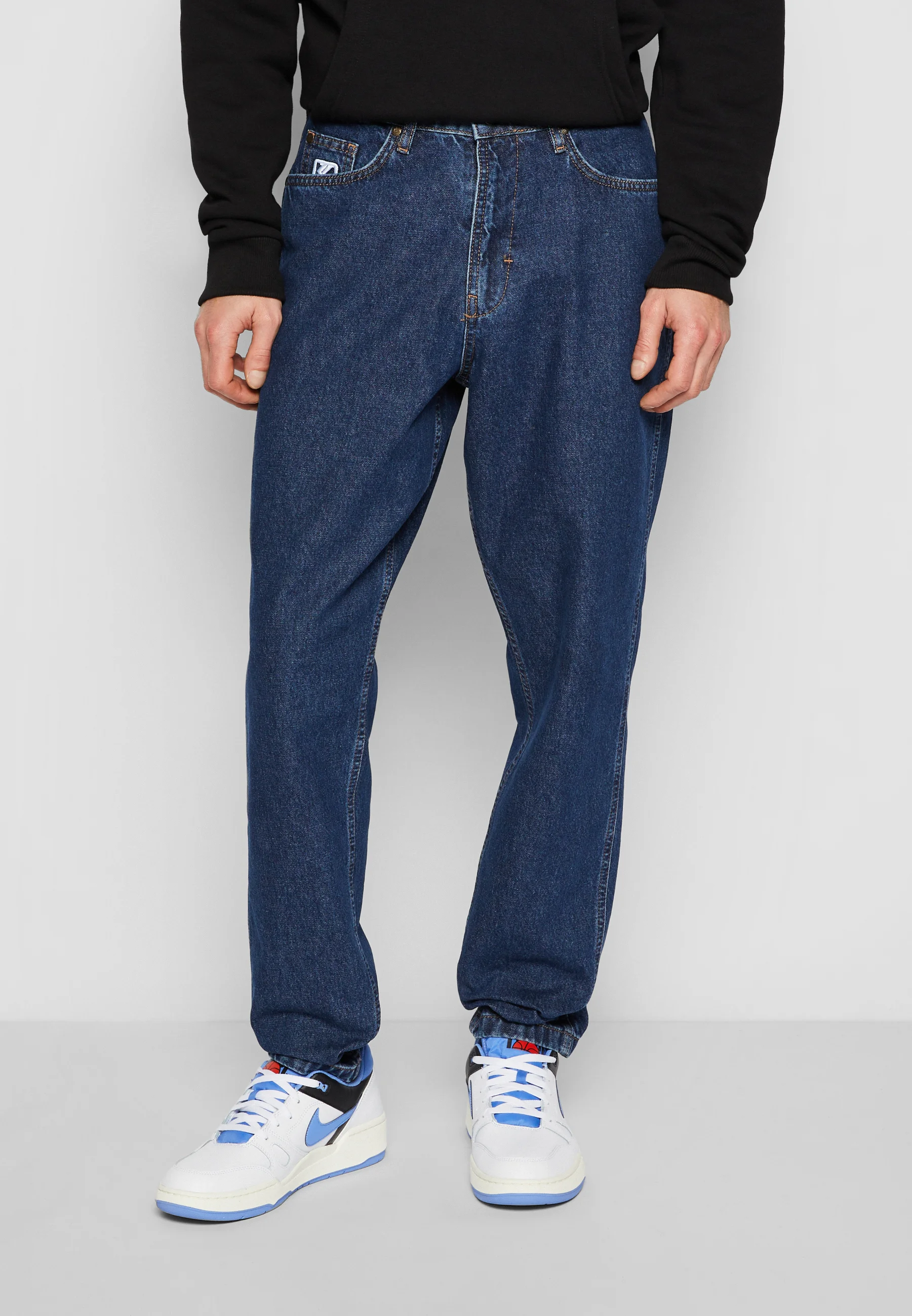 Karl Kani SMALL SIGNATURE TAPERED FIVE POCKET - Vaqueros pitillo